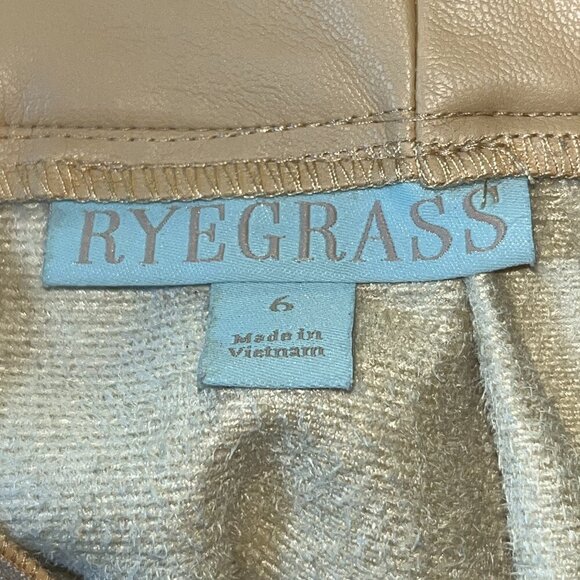 ANTHRO ANTHROPOLOGIE RYEGRASS REAL PECAN FAUX LEATHER FULL MIDI SKIRT. EUC  6 - Picture 10 of 12